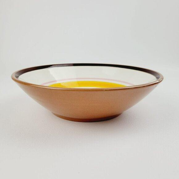 Rare Stangl Pottery Country Life 8" Serving Bowl, Hand-Painted Duck in Pond, USA - Picture 2 of 12